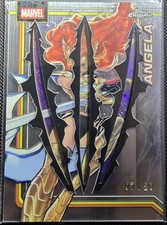 2026 Topps Chrome Marvel Angela #101 Clawed /20 & Purple Shimmer Refractor /75 picture