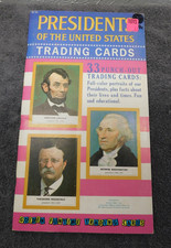1960 Golden Fun Time Presidents Of The United States Trading Cards Uncut Booklet picture