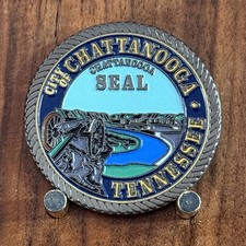Chattanooga TN Moccasin Bend Service Award Challenge Coin  W#29 picture