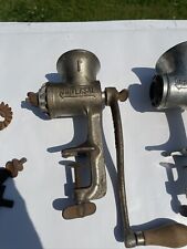 Vintage Universal No 1 And No 2 Food Meat Chopper Grinder Union Mfg 1940-50's picture