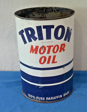 RARE 1934 Copywrite 5 Quart TRITON MOTOR OIL Can PHILLIPS 66 Union Oil picture