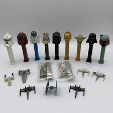 Star Wars PEZ Dispenser Lot Vader Yoda R2-D2 Fett Hasbro Miniature X Wing 18  pc picture