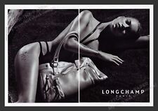 Longchamp 2000s Print Advertisement (2 pages) 2007 Kate Moss Sexy Shinny Model picture