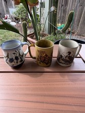 ☕️Lot Of 3 Vintage Otagiri Coffee Mugs: Hummingbird Owl Goose picture