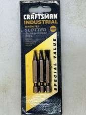 Vintage NOS Craftsman Industry Magnite  Slotted Screwdriver Bits picture