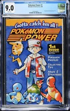Nintendo Pokemon Power #1 - CGC 9.0 - 1st Appearance Pokemon Ash Pikachu - 1998 picture