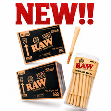 NEW RAW Black Classic 98 Special Pre Rolled Cones Official Natural 54ct picture