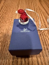 SWAROVSKI Crystal SANTA'S HAT Red Christmas Ornament with Star picture