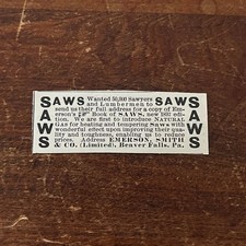 SAWS Emerson, Smith and Co Beaver Hills PA Original Advertisement AD8-P29 picture