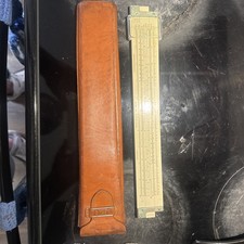 Antique Keuffel & Esser Co. Slide Ruler In Original Leather Case. Model 4083-3. picture