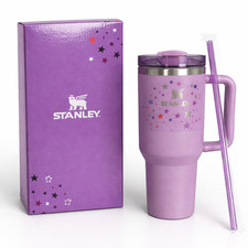 Stanley -Purple Star Edition 40oz Quencher H2.0 Flow State Tumbler picture