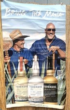 Dwayne Rock Johnson Teremana Tequila 5’ x 3’ Sign HUGE Store Window Sticker NEW picture