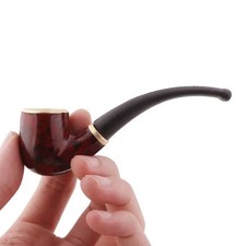 Durable Wooden Wood Sense Smoking Pipe Tobacco Cigarettes Cigar Resin Pipes Gift picture