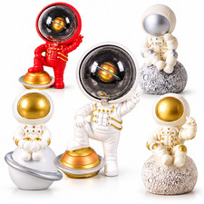 Astronaut Figurine Resin Statue Space Theme Desktop Ornament Home Office Decor picture