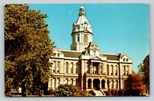 Rockville Indiana IN Parke County Courthouse - Made By Dexter VINTAGE Postcard picture