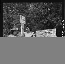Photo:Arlington Virginia 1940s Bus Stop Arlington Farms Residence Halls picture
