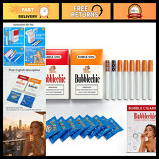 Bubble Cigarette 2 Pack – Realistic Fake Cigarette Bubble Blower with Solution, picture