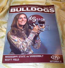 VINTAGE Mississippi State University vs Vanderbilt football program 1973 MSU picture