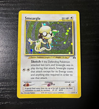 Smeargle 11/75 Neo Discovery Holo Rare 2001 Pokemon WOTC Damaged Crease picture