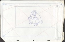 ASTERIX AND OBELIX ORIGINAL ANIMATION ART PAGE PRODUCTION DRAWING UDERZO COMIC picture