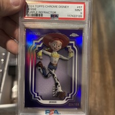 2024 TOPPS CHROME DISNEY PURPLE REFRACTOR #67 JESSIE /199 PSA 9 picture