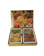 ROUSSEAU Playing Cards Tiger Jungle Piatnik Austria. Double Deck Excellent  picture