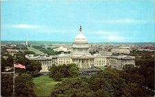 Postcard US Capitol Building Washington DC Capitol Hill Mall Washington Monument picture