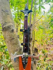 Custom Handmade Carbon Steel Blade Survival Viking Sword| Hunting Sword| Camping picture