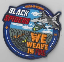 Pakistan Air Force Patch JF 17 Thunder Squadron Black Spiders Bunyan-um-Maroos picture