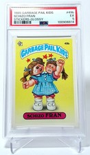 1985 Topps Garbage Pail Kids Series 2 - #49b Schizo Fran - PSA 5 EX picture