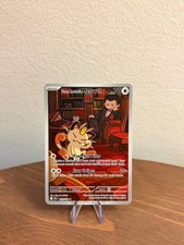 Pokémon TCG Team Rocket's Meowth 203/182 Destined Rivals Illustration Rare IR picture