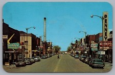 2nd Street, Business District, Cars, Penney in Laramie, WY. 1963 Postcard picture