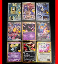 Pokemon 30th Celebration 9 Card Lot - Pikachu SIR, Jirachi SIR, Gengar Prime + picture
