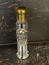 The Babbitt Co. Fleur de Nuit Perfume Bottle w/ Stopper Cap Applicator Antique picture