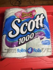 Vintage 2005 Scott 1000 Toilet Paper 4 Roll Pack Unopened Septic Safe NOS picture