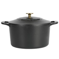 Wayfair - Martha Stewart Gatwick 7 qt. Cast Iron Round Dutch Black Matte picture