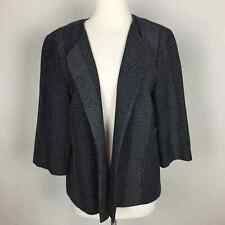 Eileen Fisher Black & White Dotted Jacket Med picture