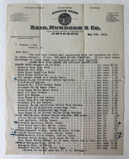 1918 Letterhead Chicago Reid Murdock & Co Monarch Brand lion building vignettes picture