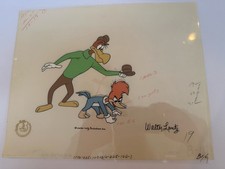 Woody Wood Pecker Signed Walter Lantz Production Cel 2 Cels 2drawings Rare picture