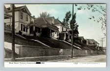 Connersville IN-Indiana, Reed Street Terrace Homes Vintage Souvenir Postcard picture