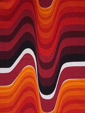 1969 Barbara Brown Frequency Heals vintage fabric 60s 70s mid-century 97