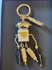 Safiiano Prada Gold And Black Keychain Robot Including Box And Card picture