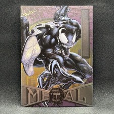 Venom 2021 SkyBox Metal Universe Marvel Spider-Man #93 Eddie Brock picture