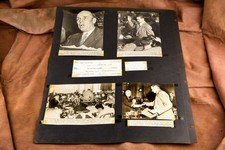 Howard Hughes Senate Hearings 18¾x23 1947 4 AP Wire Photos Display V34 picture