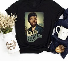 Vintage Memory Little Richard Star Cotton Black Full Size Unisex Shirt NP134 picture