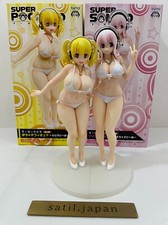 TAITO Super Pochaco Sonico Swimsuits Figure Set 200mm picture