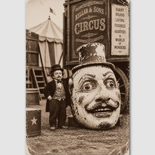 Little Person Circus Vintage Dwarf Photo Print Oddity Preformer Odd SIdeshow 10 picture