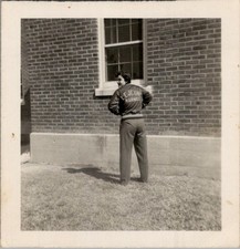 1951 Camp Lejeune Woman Marine Basketball Jacket Snapshot Photograph NC picture