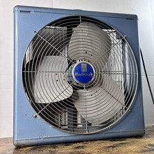 VTG 23” Mastercraft Model 2020 Blue Metal Box Fan McGraw Electric BERSTED Mfg picture