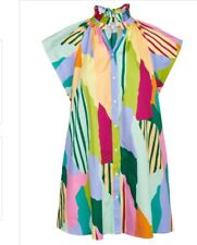 NWOT Cosby X Mollie Burch Wilhelmina Dress Color Fields Small S Vibrant Colors picture